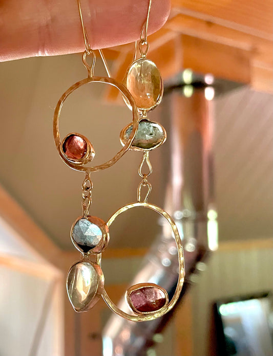 Mix and match  three stone dangles