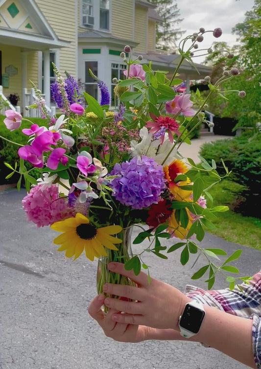 Seasonal flower bouquet